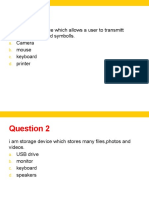 Keyboard, Mouse, Printer ID Quiz