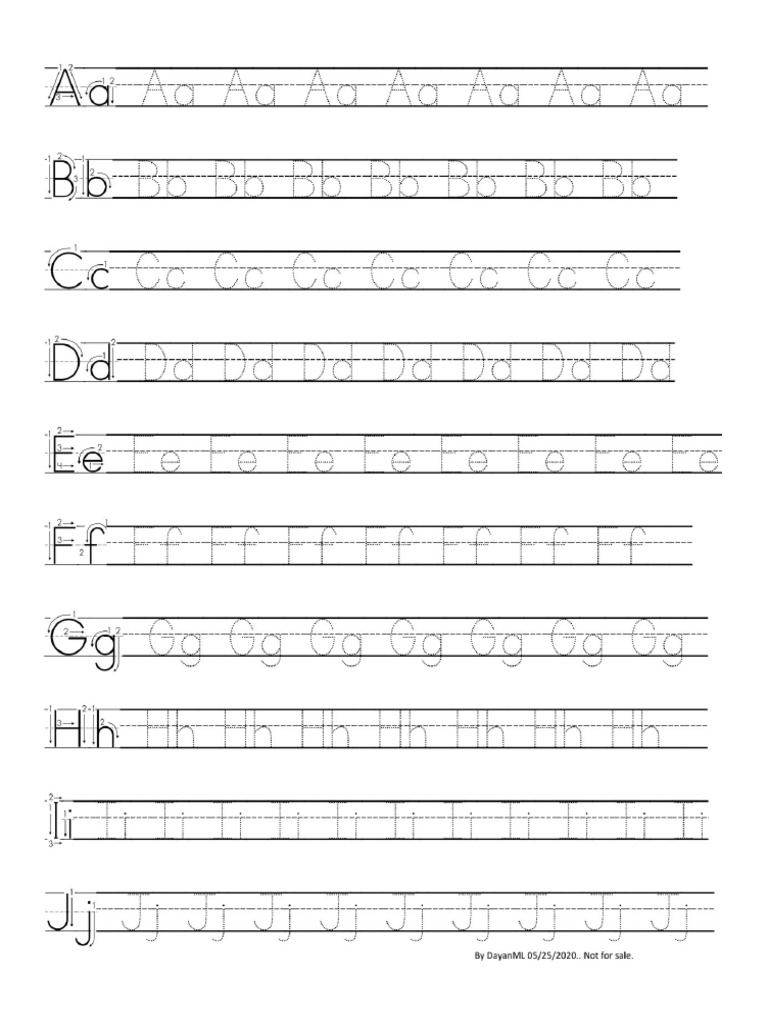 Alphabet Tracing - PDF Version 1 | PDF
