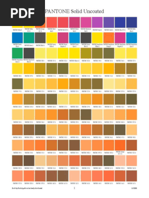 Pantone Solid Uncoated Color Chart Pdf PANTONE® USA | Pantone Formula