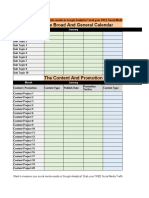 Social Media Editorial Calendar Template