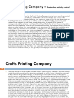 Week 14 - Case Study Crofts Printing - PAC