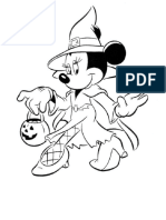Coli de Colorat Minnie Mouse de Halloween - Plansededesenat