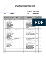 Format Kisi Dan Kartu Soal PENJASORKES - PTS Ganjil 22