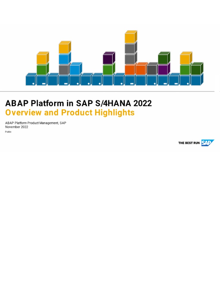 ABAP Platform For SAP S 4HANA 2022 Overview and Product Highlights