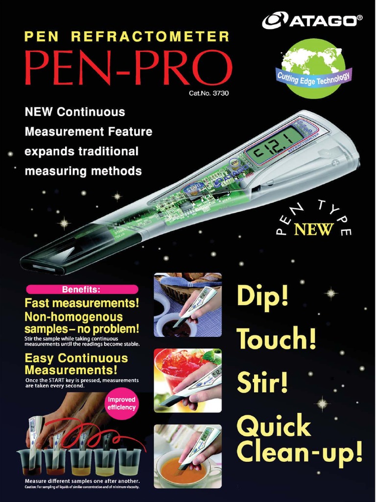 ATAGO Refractometers Specifications Guide | PDF