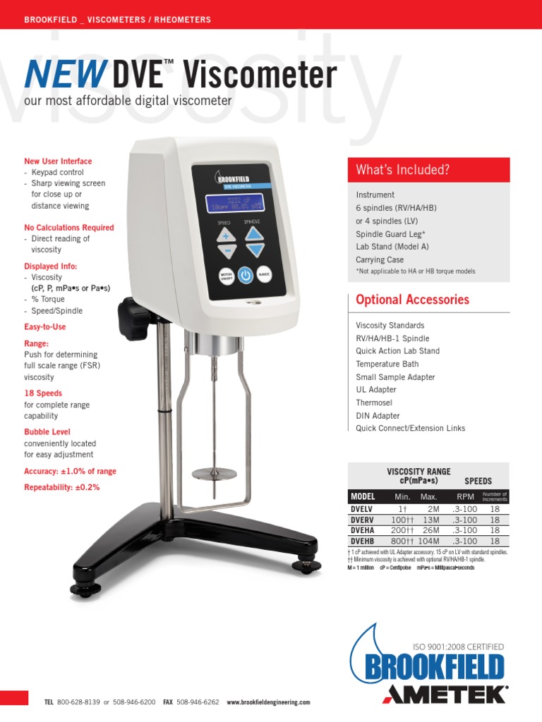 New DV-E Brochure | PDF | Physical Quantities | Metrology