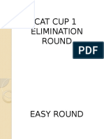 Cat Cup 1 Elimination Round