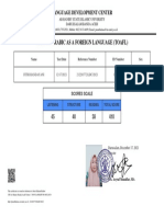 Test of Arabic As A Foreign Language (Toafl)