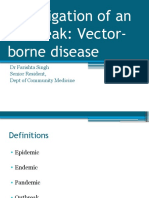 Investigation of An Outbreak - Vector Borne Diseases