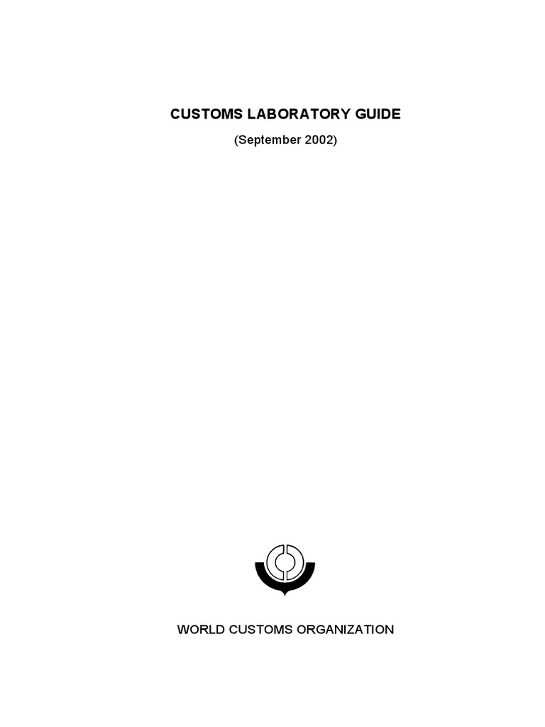 Customs Laboratory Guide PDF Laboratories Chemist