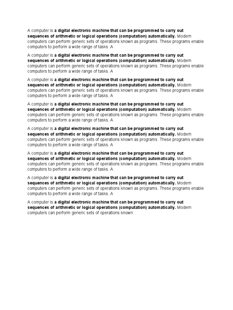 Introduction To Computer | PDF