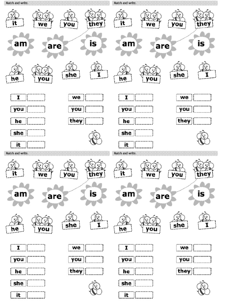 Verbo To Be Para Ni os PDF