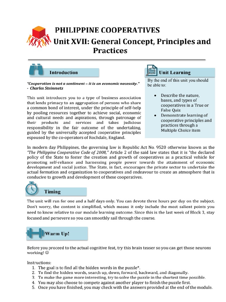 Philippine Cooperative PDF