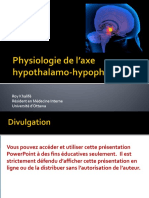 Physiologie de l’axe hypothalamo-hypophysaire