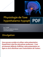 Physiologie de L'axe Hypothalamo-Hypophysaire