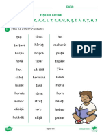 Fisa de Citire A, M, U, N, I, E, R, O, A2, C, L, T, S, P, V, D, s2, I2, A3, B, Z, t2, H, J