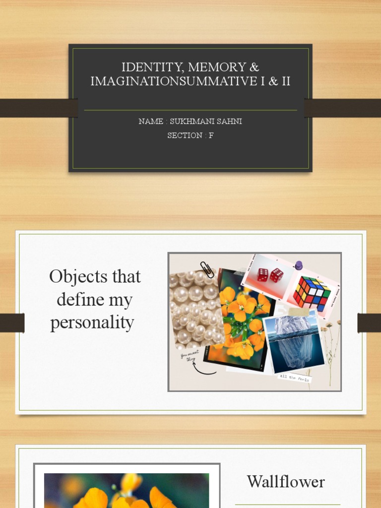 Objects Defining My Personality | PDF