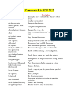 Linux Commands List PDF 2022