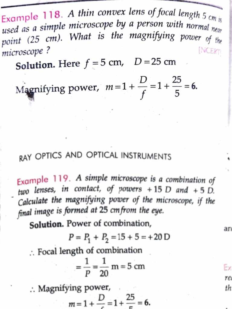Microscope Numerical 1 PDF Equipment Electrodynamics