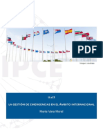 U.d.3. La Gestion de Emergencias en El Ambito Internacional