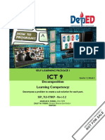 Decomposition Learning Competency:: Self-Learning Package I