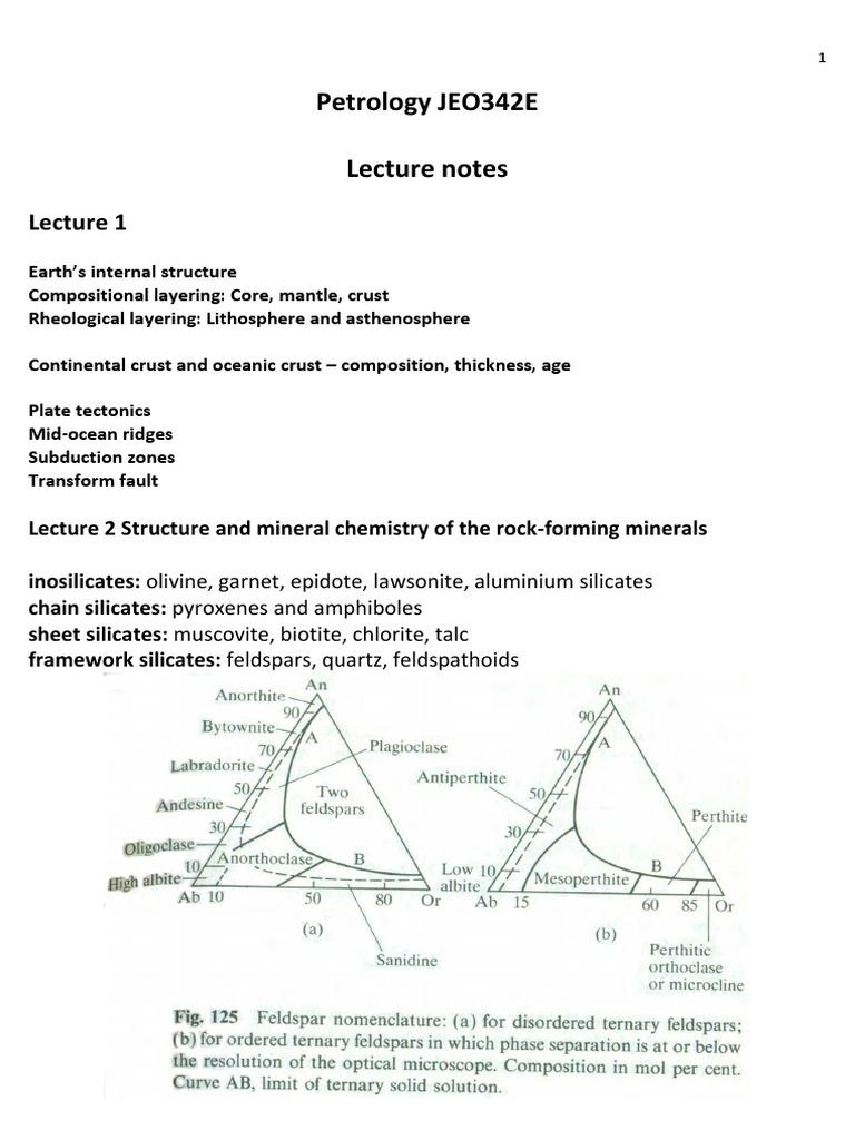 Petrology Lecture Notes 2017 Re | PDF | Magma | Radioactive Decay