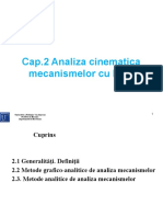 Analiza Cinematica A Mecanismelor Cu Bare - Modificat - A
