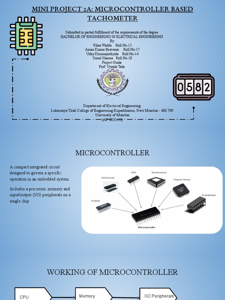 Mini Project 2a - Microcontroller Based Tachometer | PDF ...