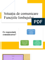 Prezentare - Situația de comunicare