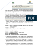 Edital - Alto Santo 001-2022 - Concurso Público - Reticado