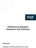 Differences Between Hardware and Software