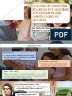 INFLUNCE OF PARENTING STYLES ON THE ACADEMIC ACHICEVEMENT AND CAREER CHOICE-slide