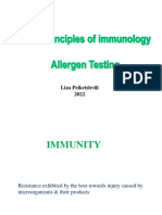 Main Allergens Diagnosis of Allergic Diseases - Skin Prick Tests 2022