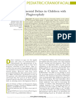 Neurodevelopmental Delays in Children With Deformational Plagiocephaly