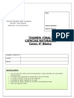 Examen Final Ciencias 4º