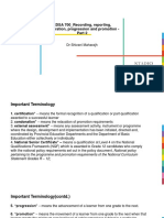 EDSA 700 - Recording, Reporting, Moderation, Progression and Promotion - Part 2