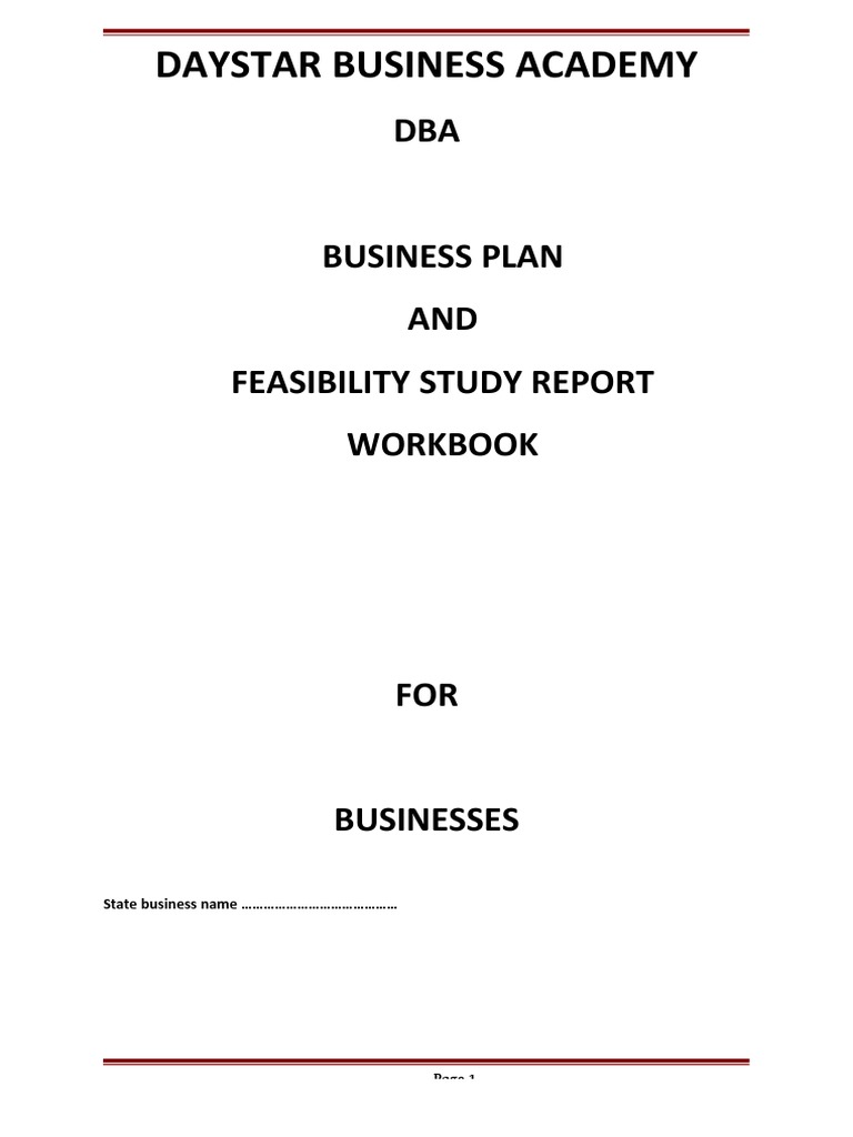 Sample Business Plan Workbook PDF Market Segmentation Marketing