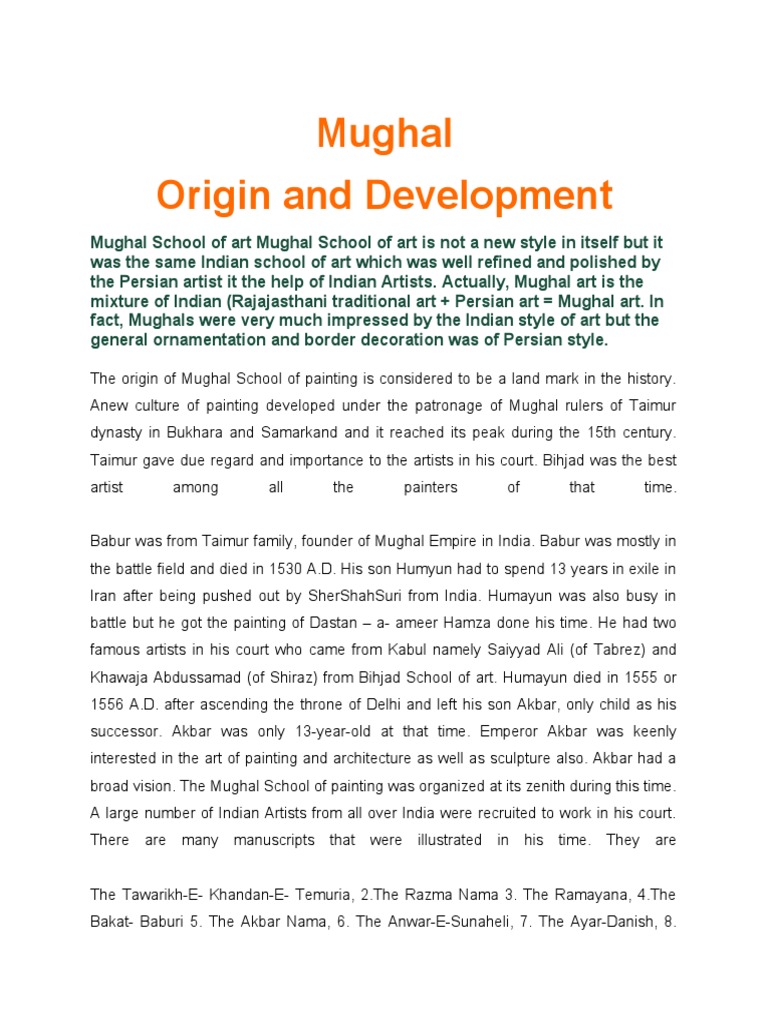 the-development-and-characteristics-of-the-mughal-school-of-art-pdf