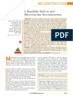 Classification of Mandible Defects and Algorithm For Microvascular Reconstruction