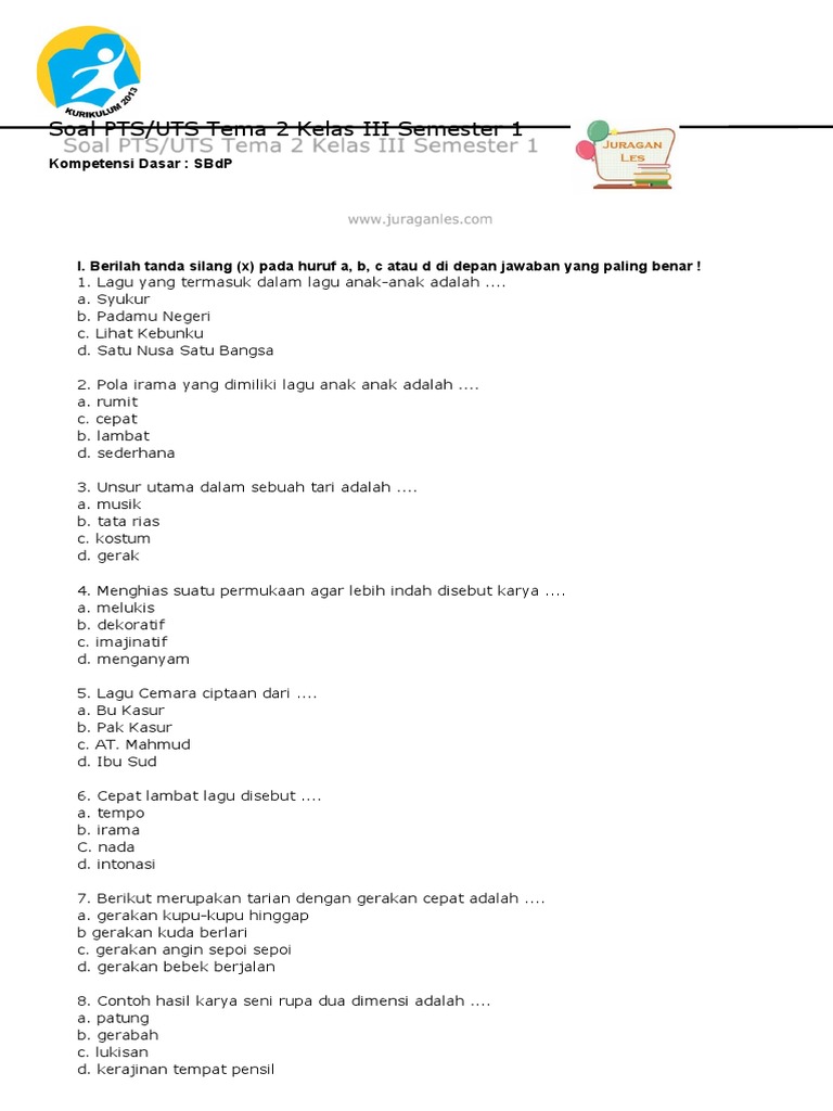 Mempersiapkan Diri untuk PTS Tema 2 Kelas 3 Semester 1: Panduan Lengkap dengan Contoh Soal dan Pembahasan