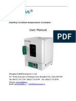 Wp25ab Incubator User Manual