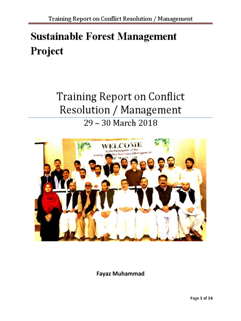 Conflict Resolution Training Report | PDF | Conflict Resolution | Mediation