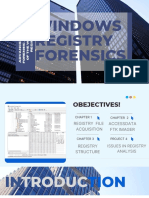 Advanced digital forensic analysis of the Windows registry