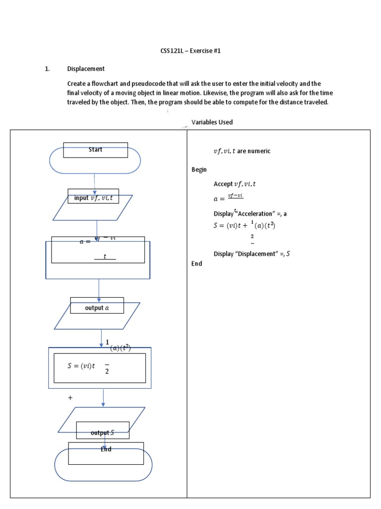 EXER01 | PDF | Velocity | Mechanics
