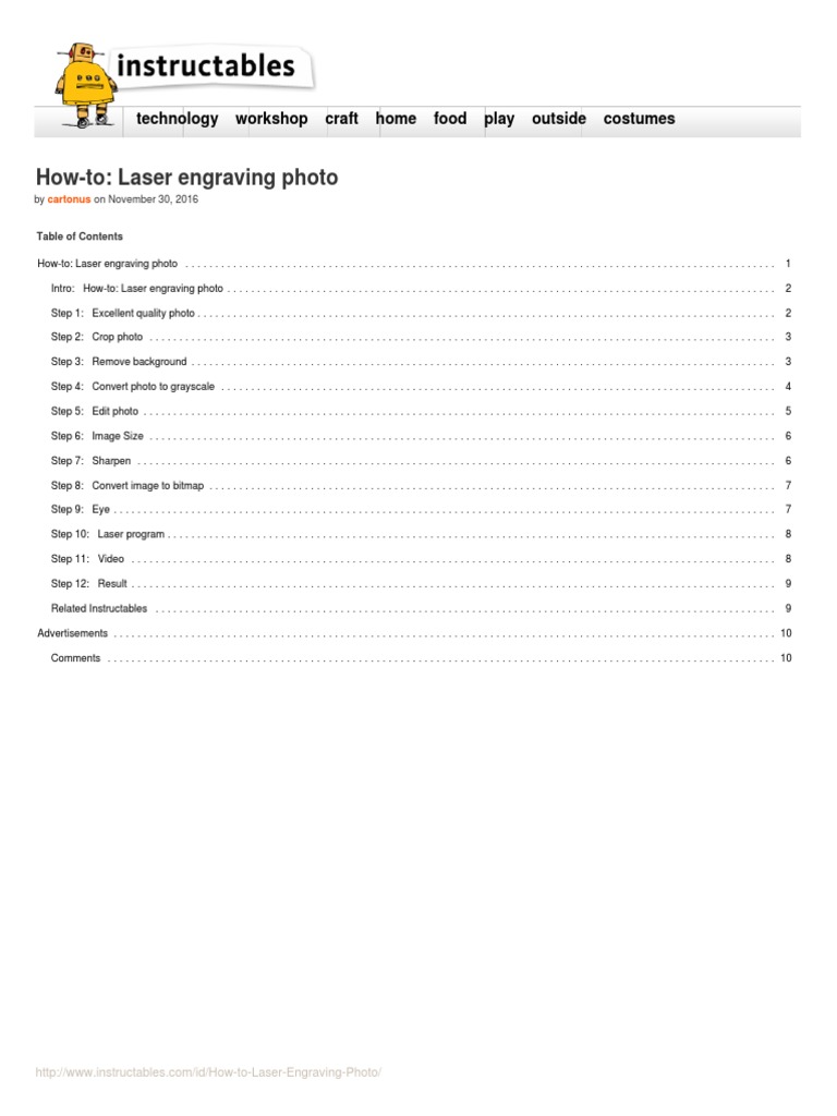 How To Laser Engraving Photo | PDF | Pixel | Engraving