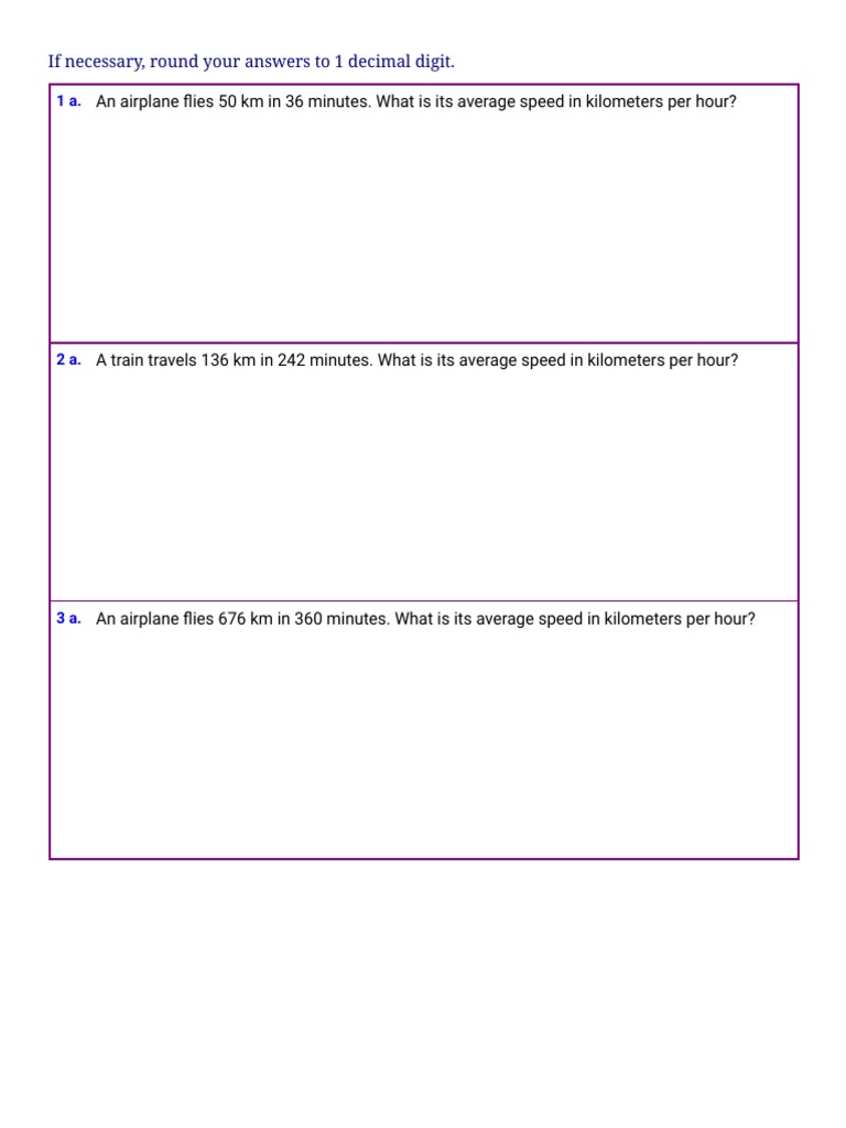 Speed time and distance worksheet 1 pdf