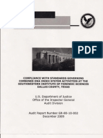 Audit Compliance of CODIS at SWIFS December 2009.pdf