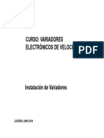 Instalacion Variador de Velocidad