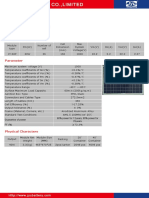 SPECIFICATION OF 40w OLY SOLAR MODULE Yic Power