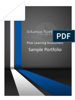 Sample Portfolio Prior Learning Assessment